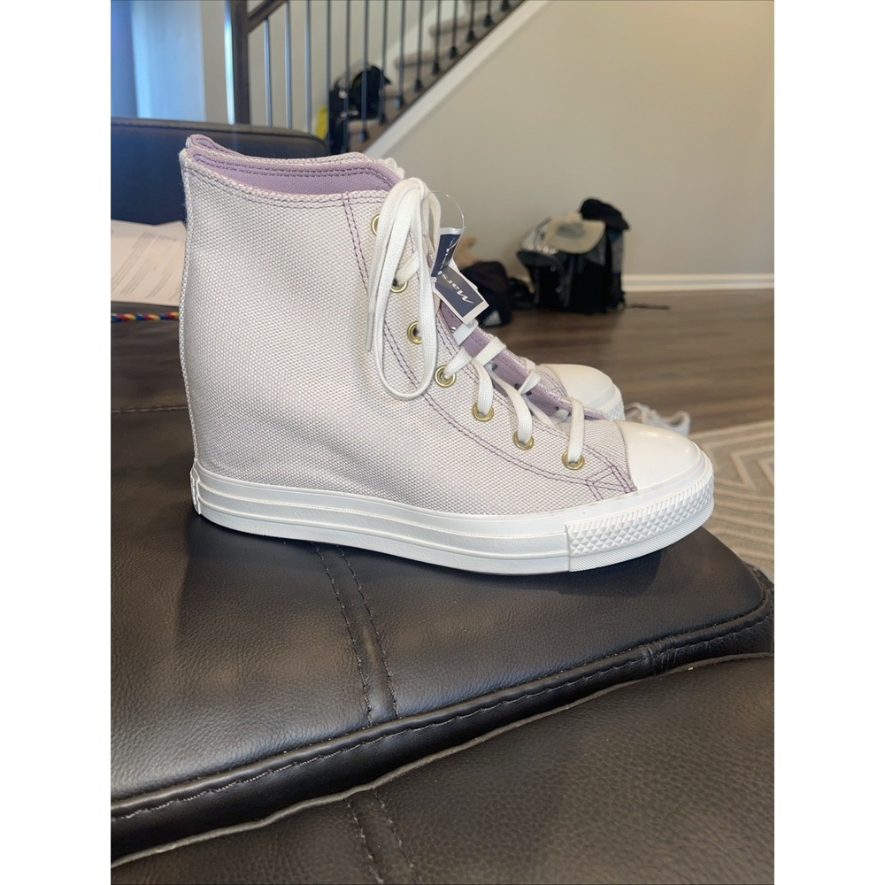 Converse Chuck Taylor All Star Lux Wedge Lavender High‎ Top Sneakers sz11
